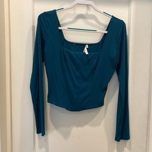 Square Neck Crop Top Corset Style